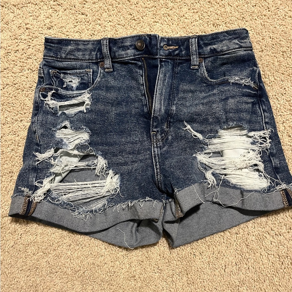 2 pairs of american eagle jean shorts